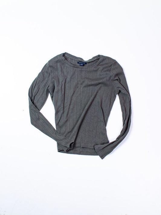 Green American Eagle Basic Tee, M