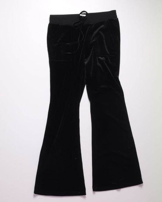 Black Shein Velour Pants, M