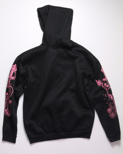 Black  Zip Up Hoodie, M