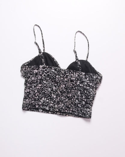 B&W Forever21 Cropped Tank, S