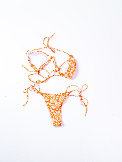 Orange Shein Bikini Set, S