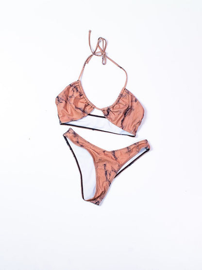 Brown Shein Bikini, M