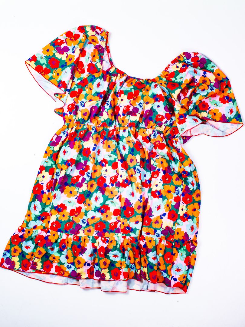 Multicolor Shein Babydoll Dress, 2X