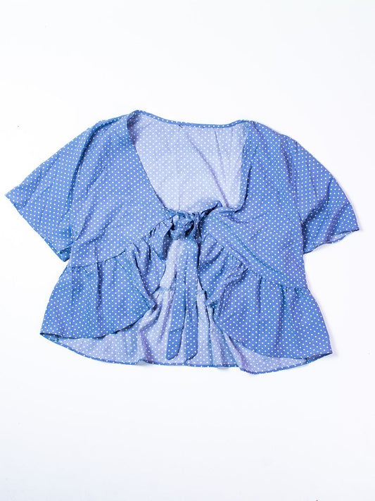 Blue Shein Blouse, 2X