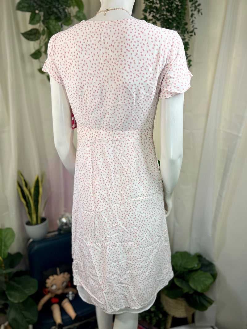 Pink/White Loft Button Down Dress, 2