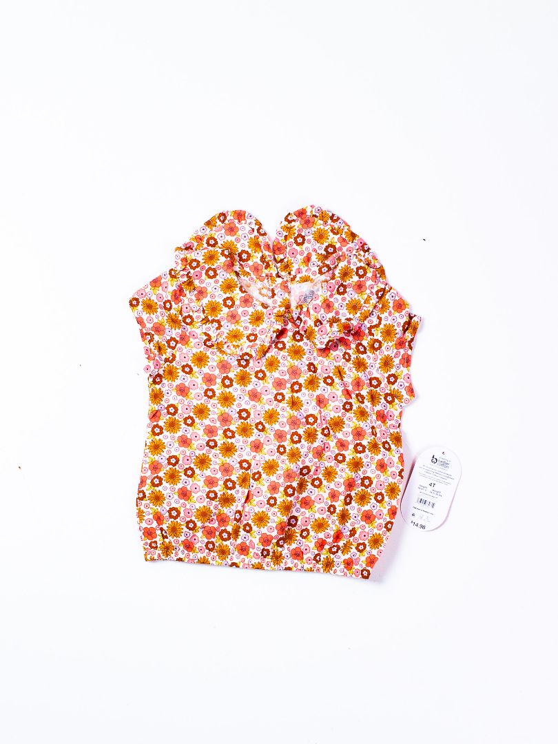 Pink/Orange  Dress, 4T