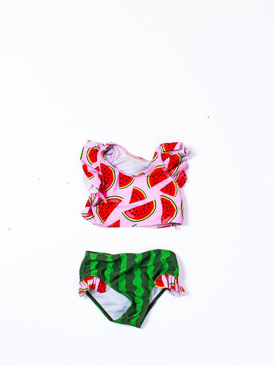 Pink/Green Shein 2 Piece Swimsuit, 12-24M