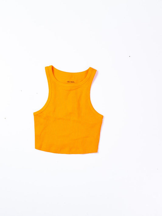 Orange Wild Fable Ribbed Tank, XS