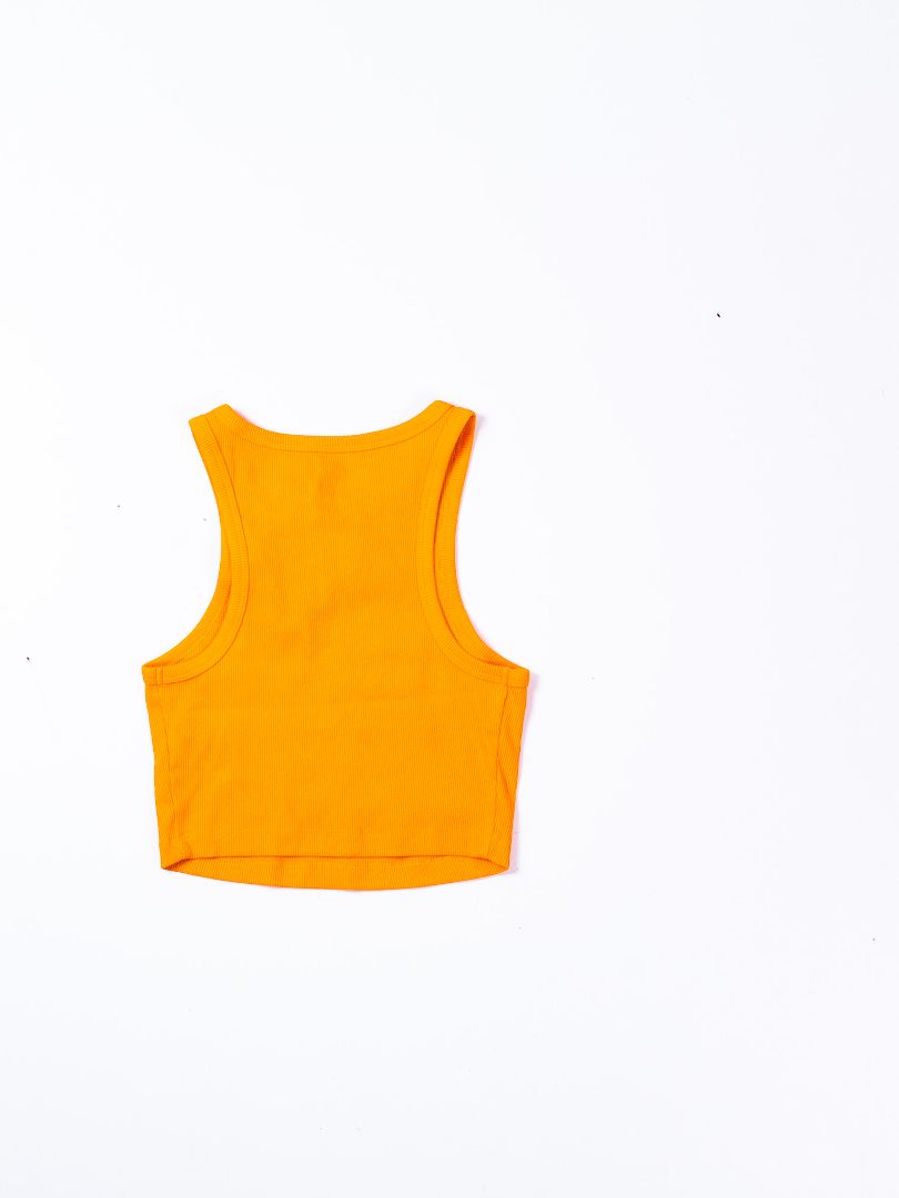 Orange Wild Fable Ribbed Tank, XS