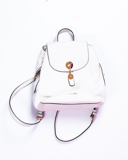 White Micheal Kors Backpack