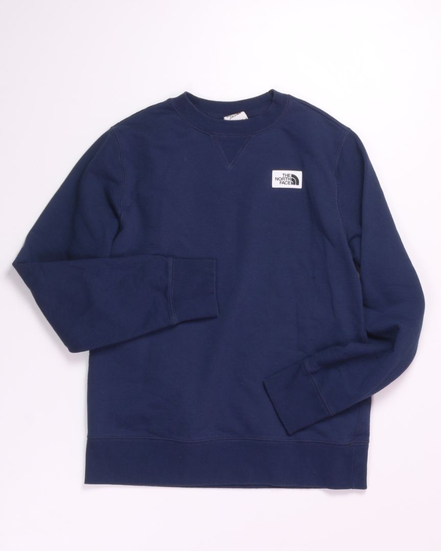 Blue The North Face Crewneck Sweatshirt, M