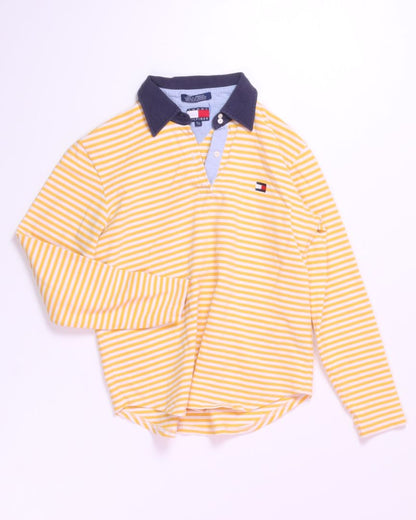 Yellow Tommy Hilfiger L/S Polo Shirt, S