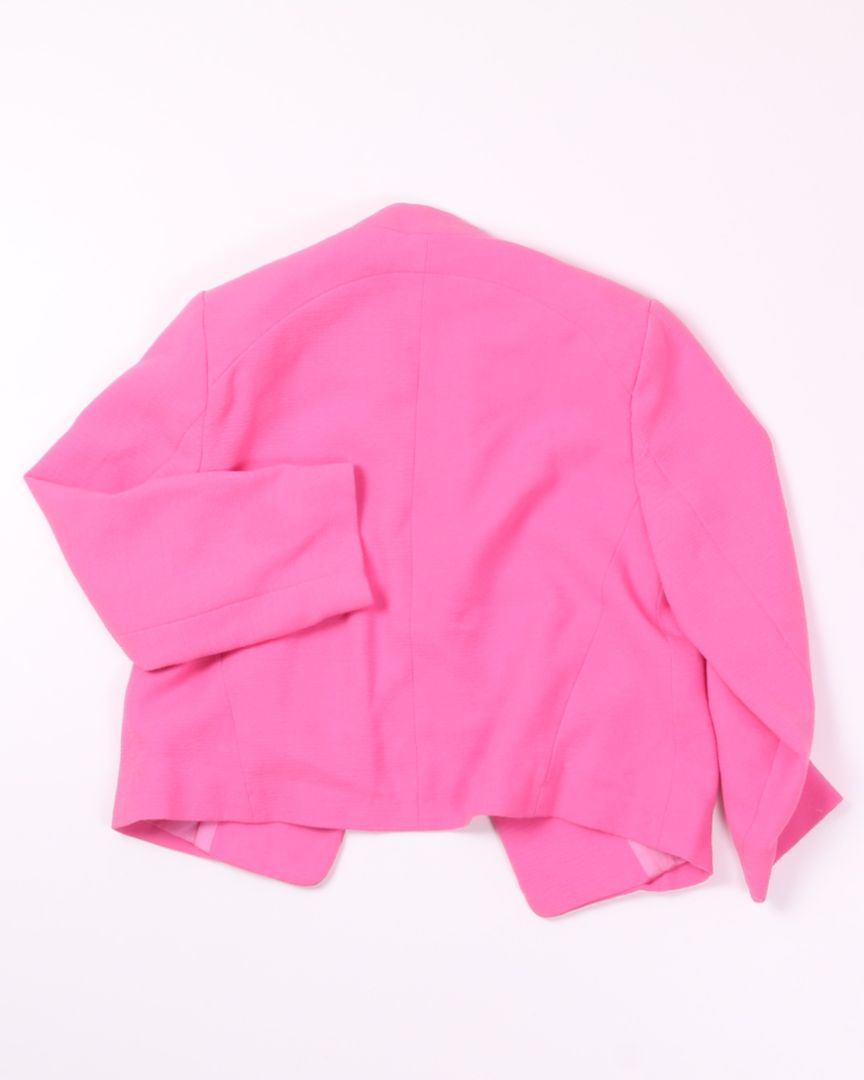 Pink Topshop Cropped Blazer, 0