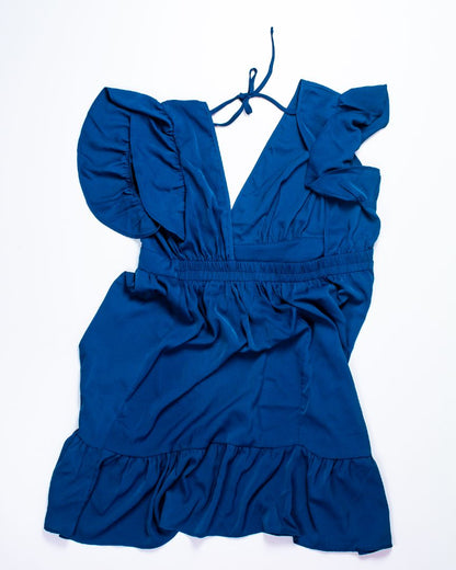 Blue Shein Babydoll Dress, 3X