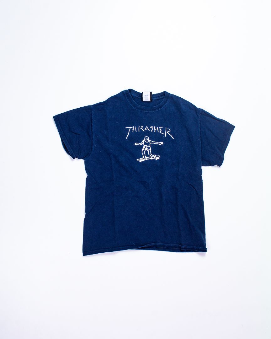 Navy Thrasher T-shirt, M