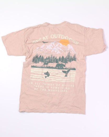 Tan Pacsun Graphic Tee, M