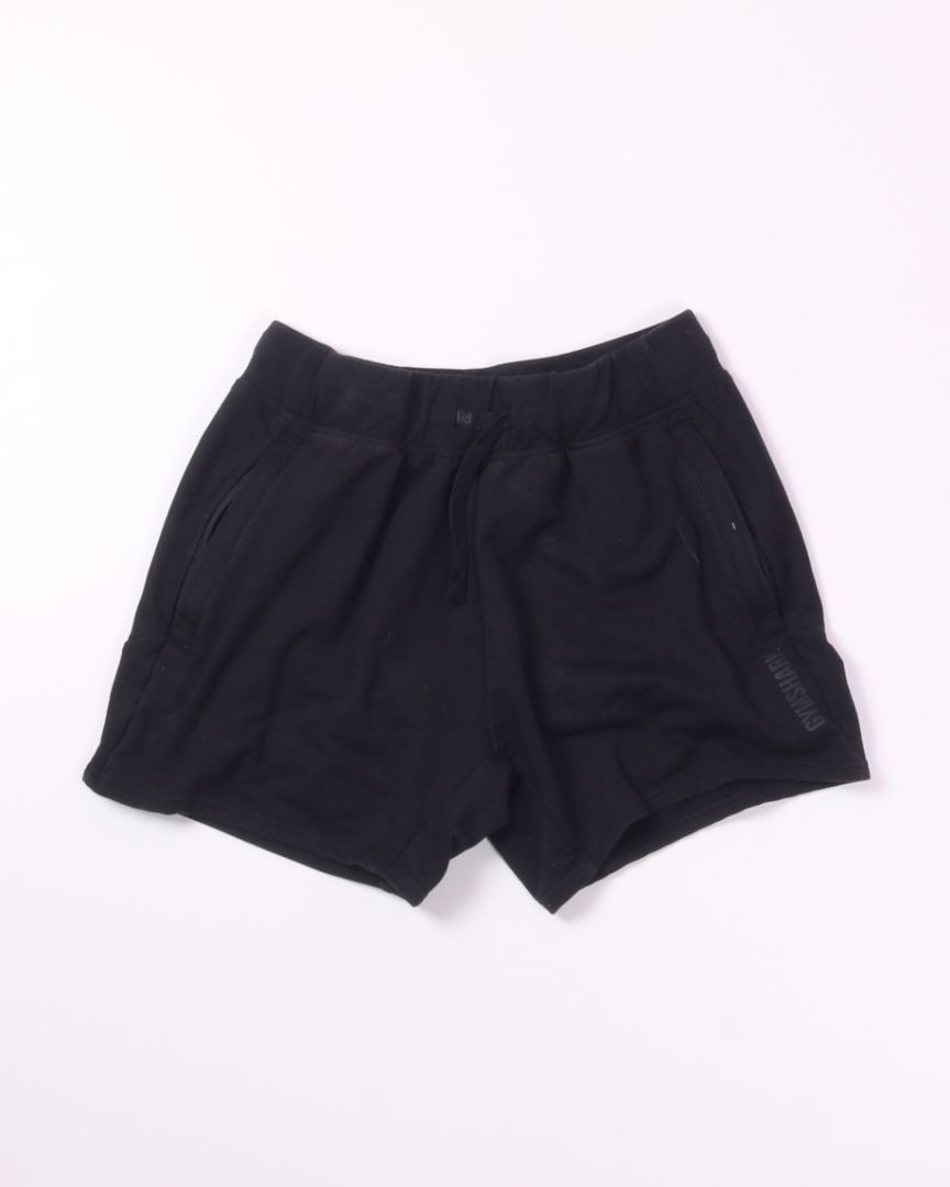 Black Gymshark Fleece Shorts, M