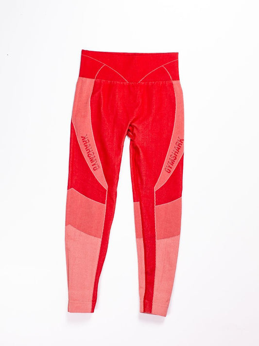 Red Gymshark Leggings, M