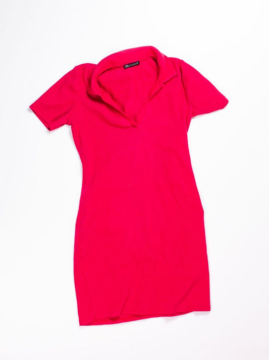 Pink Zara Polo Dres, L