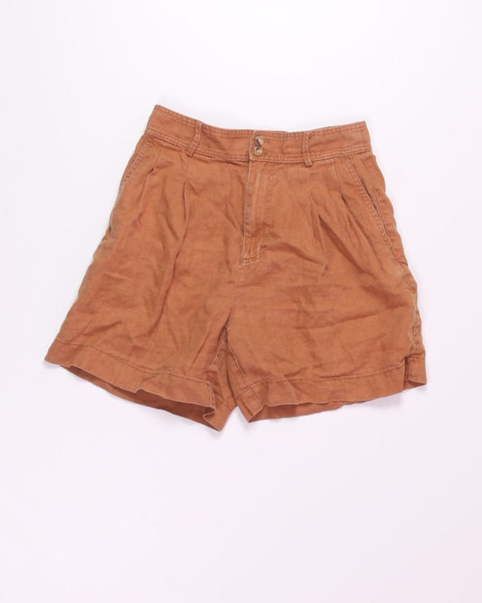 Brown Madewell Paperbag Shorts, 4