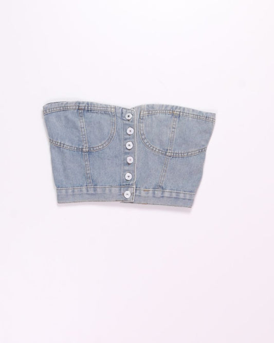 Denim  Tube Top, M