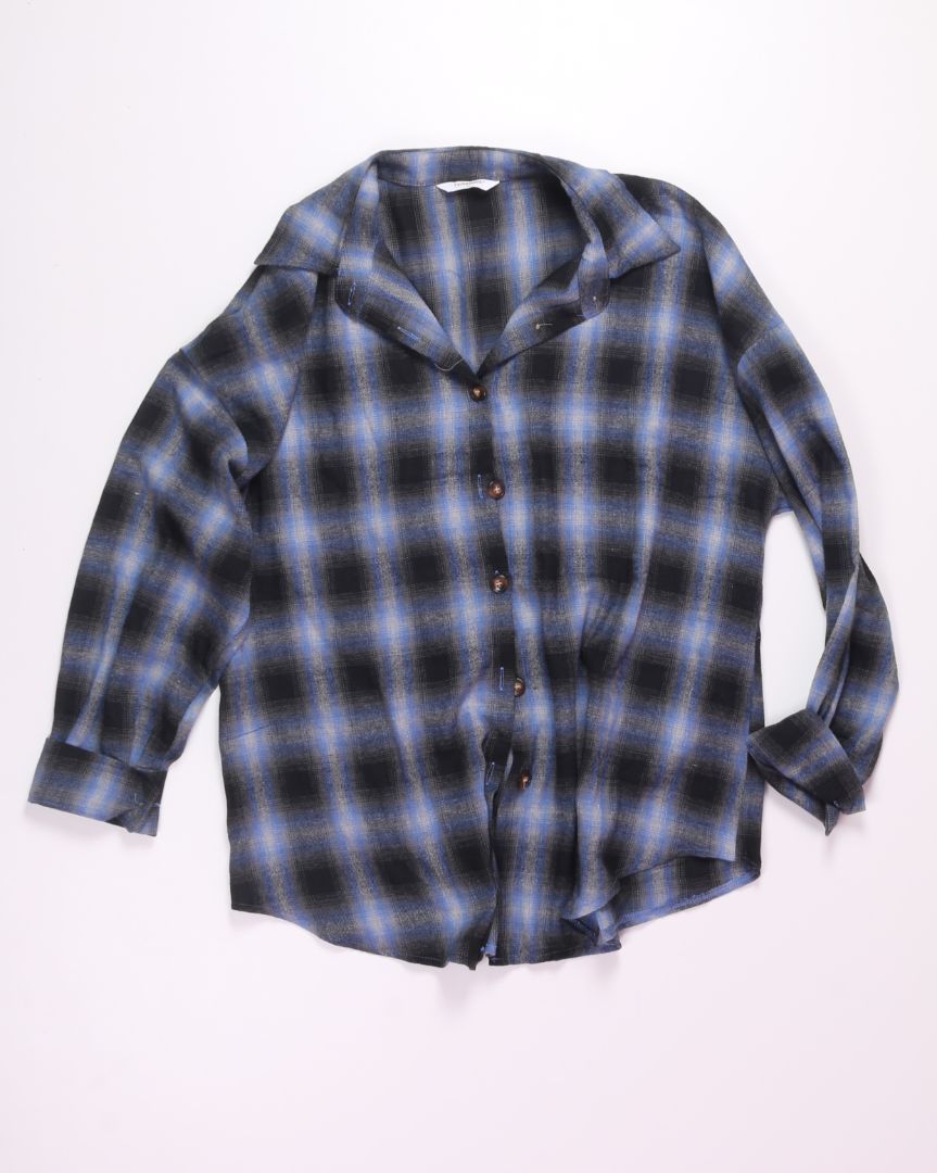 Blue Fantaslook Flannel Button Up, XL