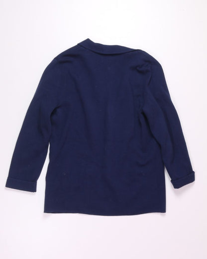 Navy Lands End Cardigan, M