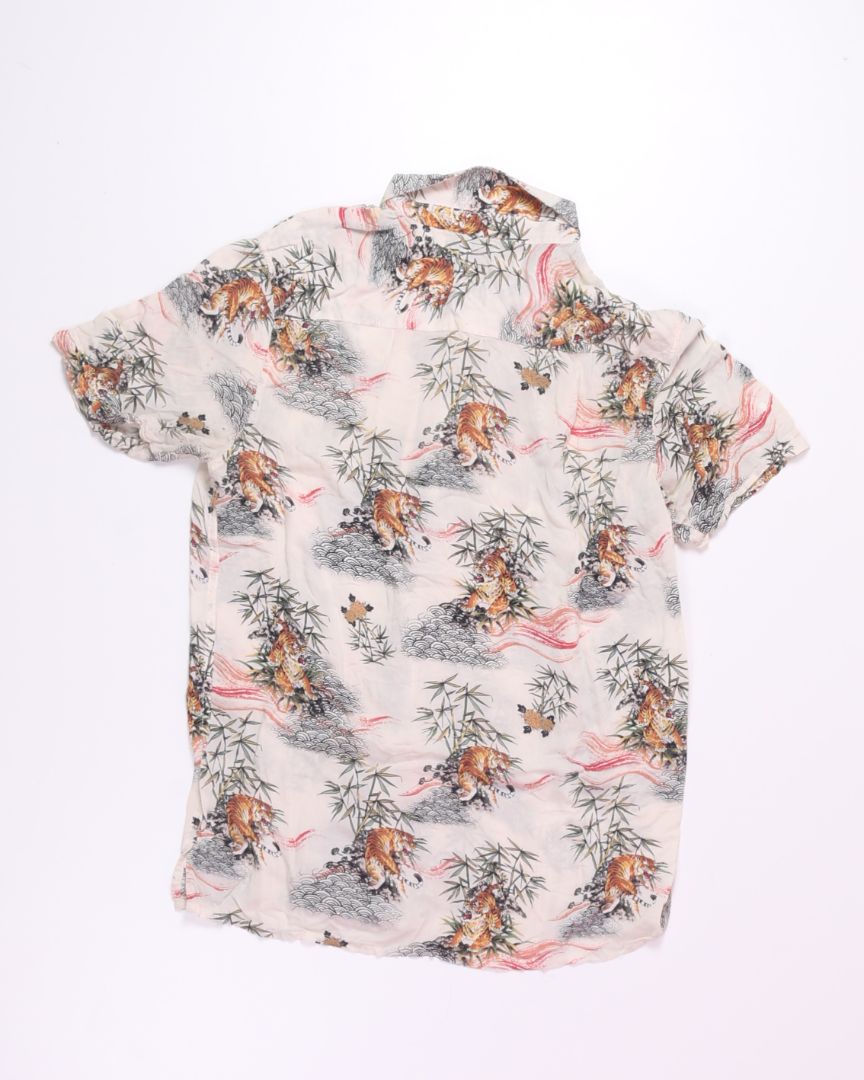 Cream Pacsun Button Up Tee, M