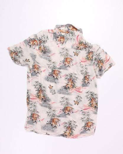 Cream Pacsun Button Up Tee, M