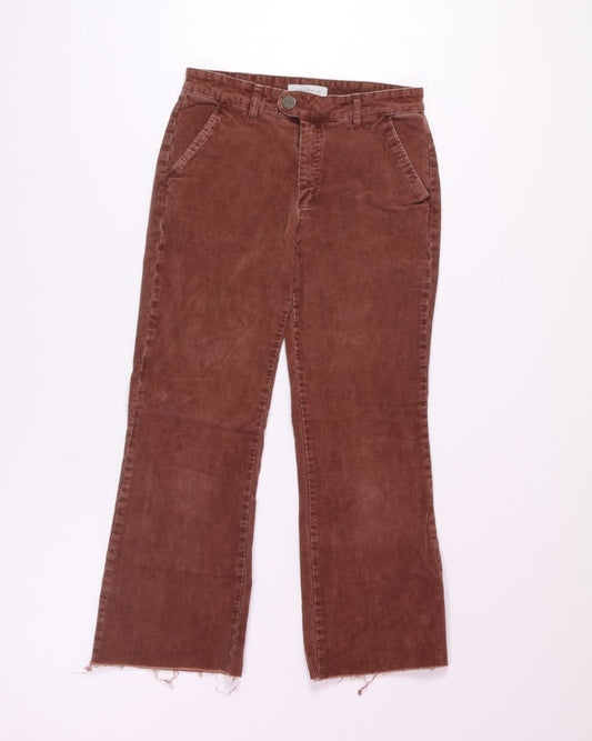 Brown Les Folles De Joie Corduroy Bootcut Pants, 28