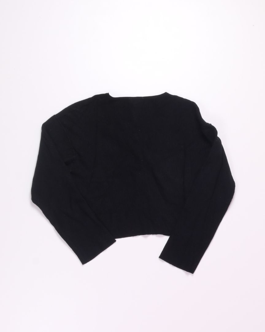 Black &Merci Cropped Ribbed Long Sleeve, S