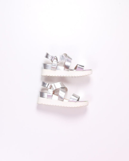 Silver Dream Pairs Platform Sandals, 9