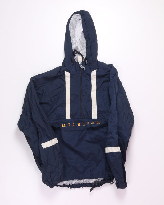 Navy Red Oak Vintage Michigan Windbreaker, L