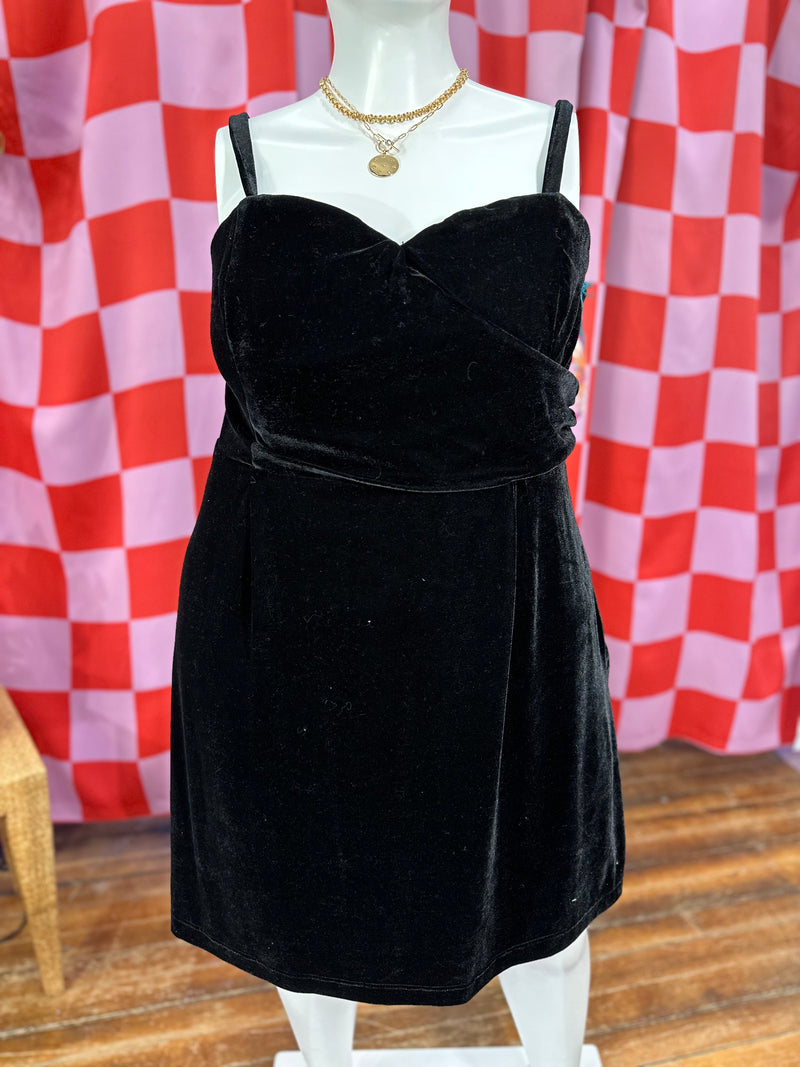 Black Lane Bryant Velvet Dress, 26