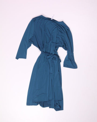 Blue Piphany Wrap Dress, 2X