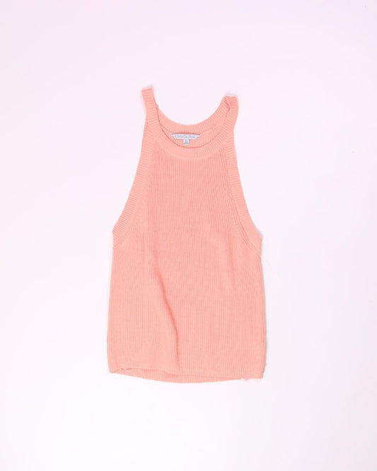 Orange Ophelia Roe Knit Tank, XL