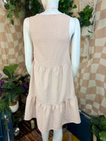 Pink Gingham &merci Tiered Dress, S