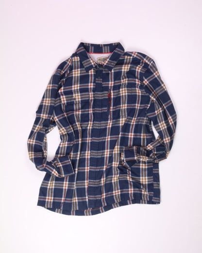 Navy Lake & Trail Flannel Button Up, XXL