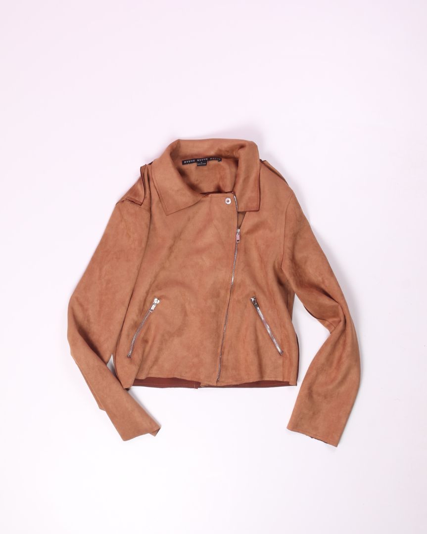 Brown Hyfve Cropped Jacket, L