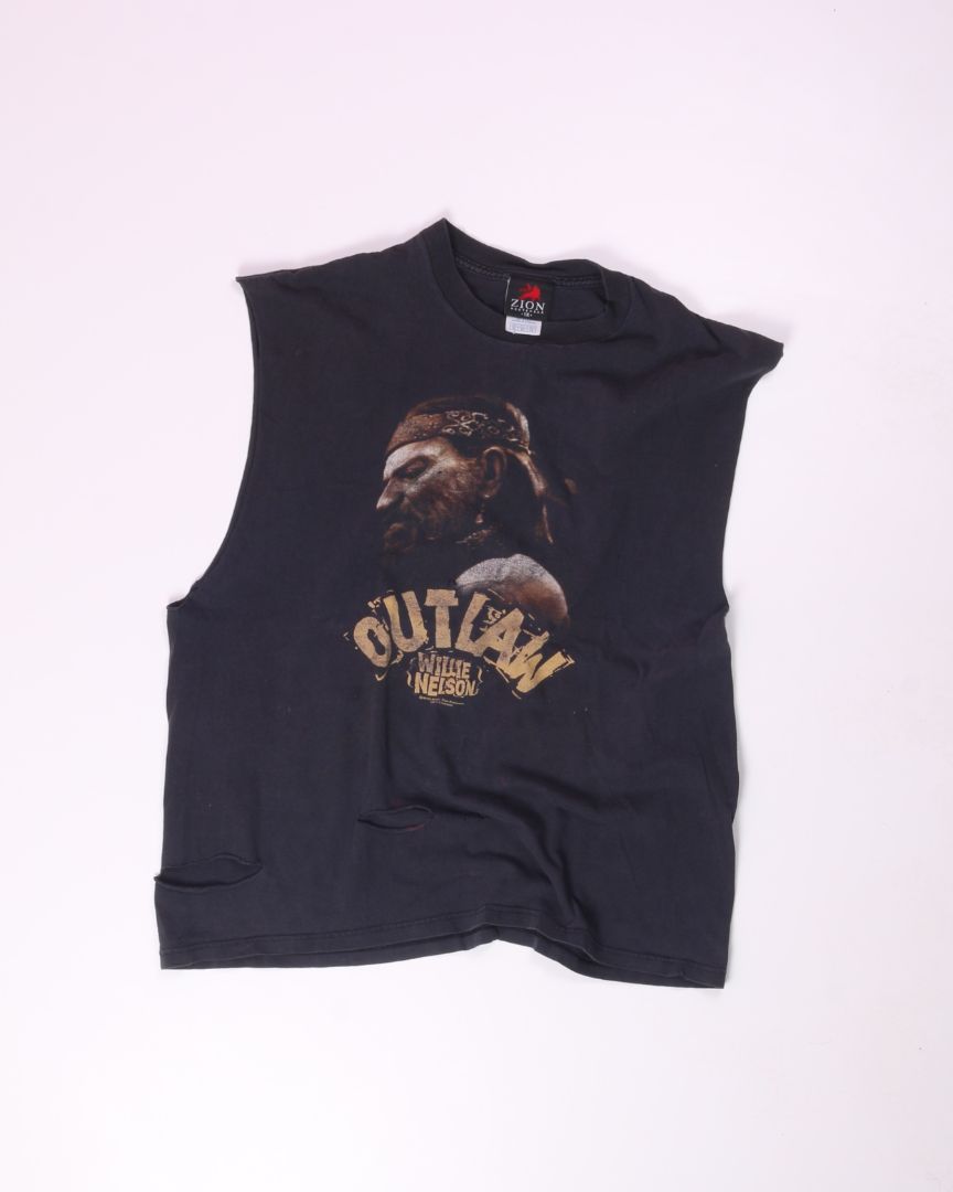 Black Zion Rootswear Vintage Tank, XL