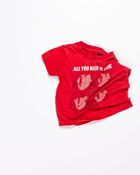 Red Beatles Baby Graphic Tee, 18M
