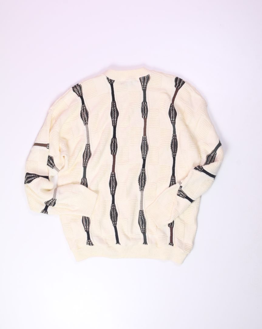 White Protege Vintage Sweater, XL