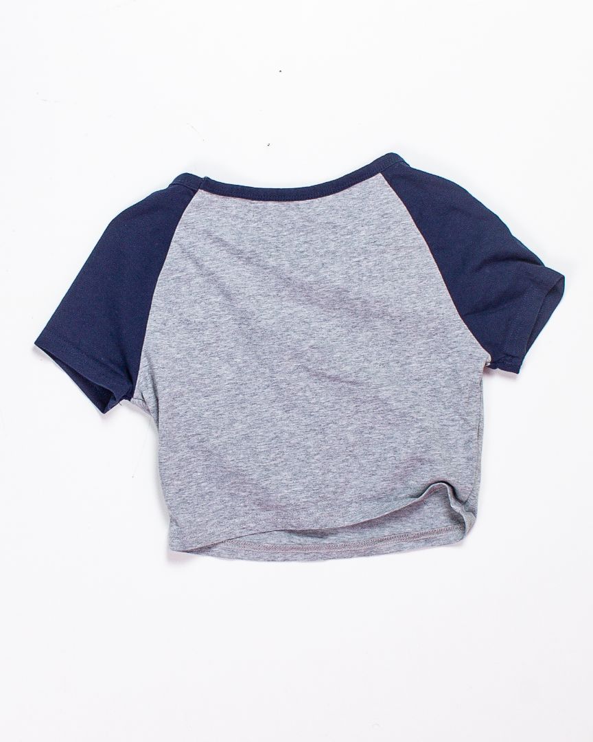 Gray Shein Baby Tee, XS