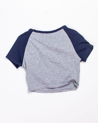 Gray Shein Baby Tee, XS