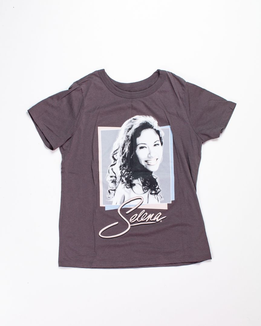 Gray Selena Graphic Tee, S