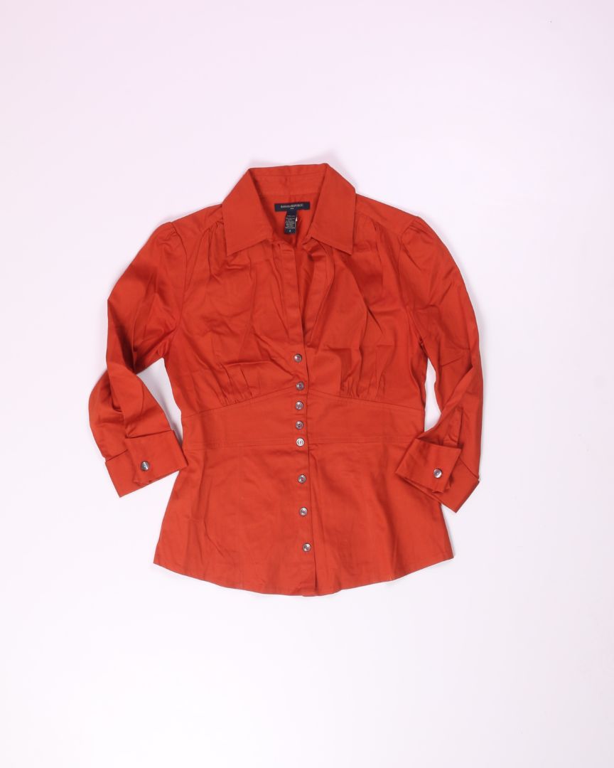 Orange Banana Republic Button Up Blouse, 2