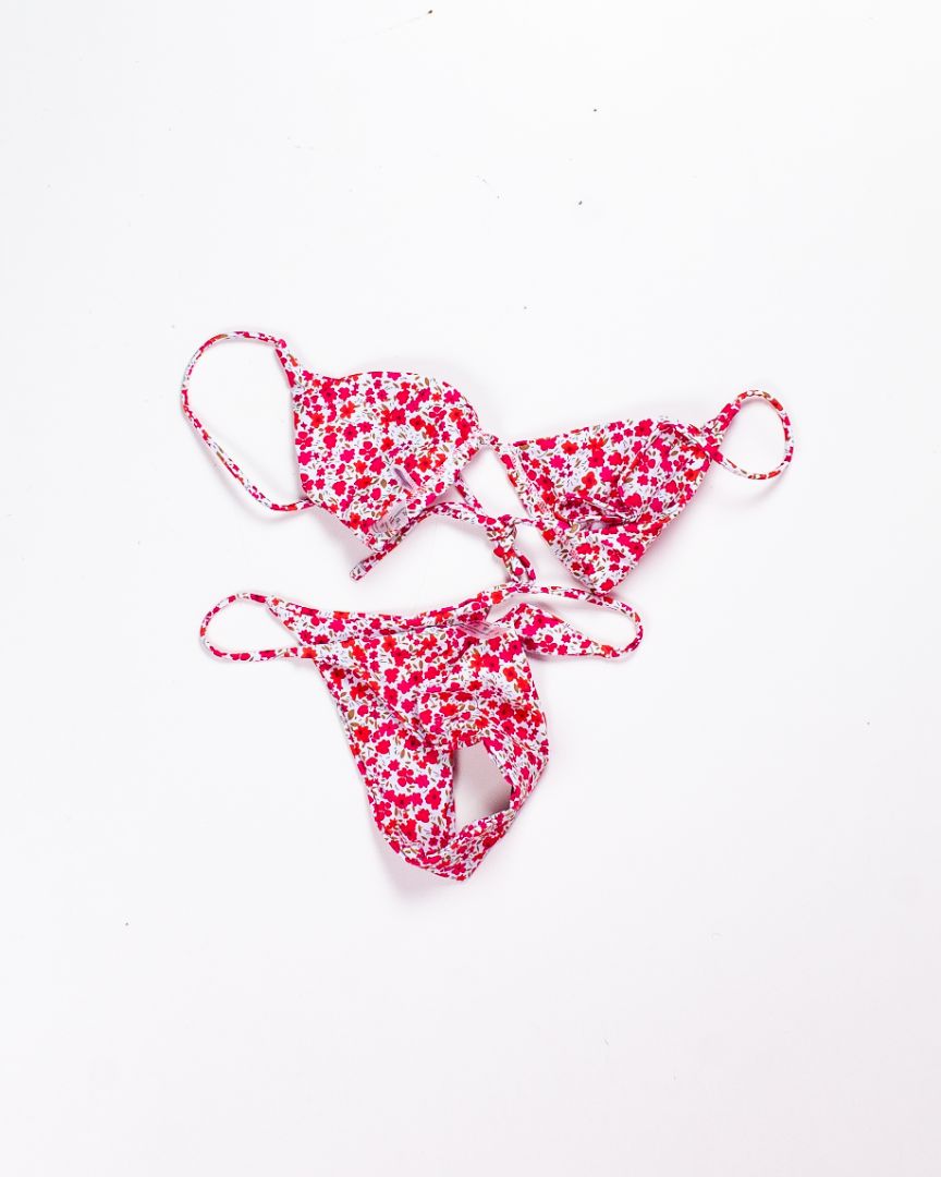 Pink Shein Bikini Swim Set, S