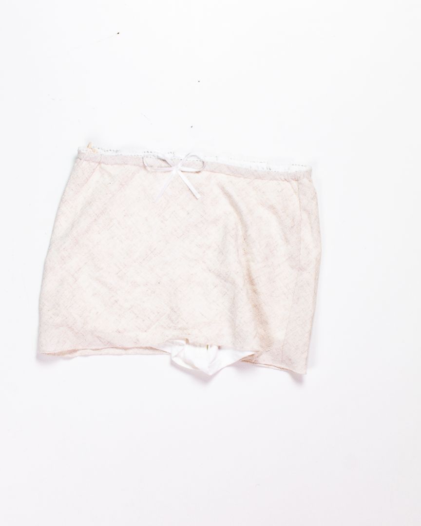 Cream Shein Mini Skirt, XS