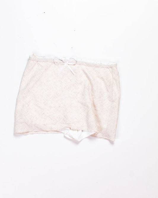 Cream Shein Mini Skirt, XS
