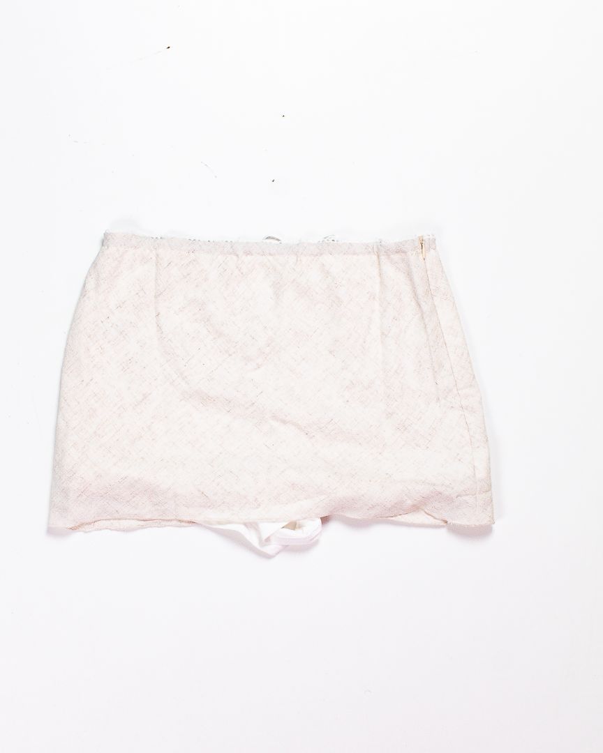 Cream Shein Mini Skirt, XS